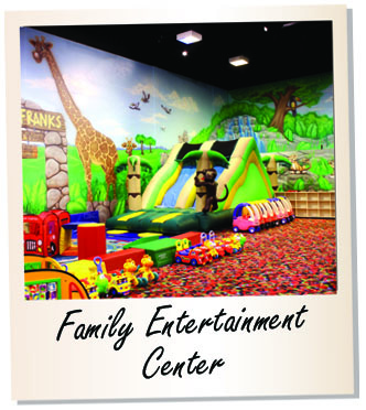 Family entertainment center, indoor facility, fun center, inflatable indoor games