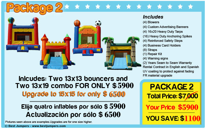 inflatable castle combos and jump houses for sale