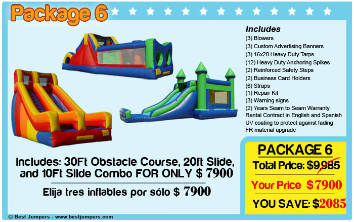 Obstacle course-castle combo-slide